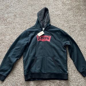 Levi’s hoodie, size XL, brand new, dark gray